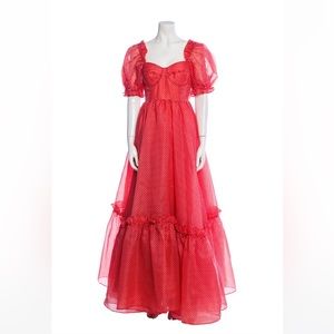 SELKIE Red Gingham Ritz Dress with Tags Size Medium